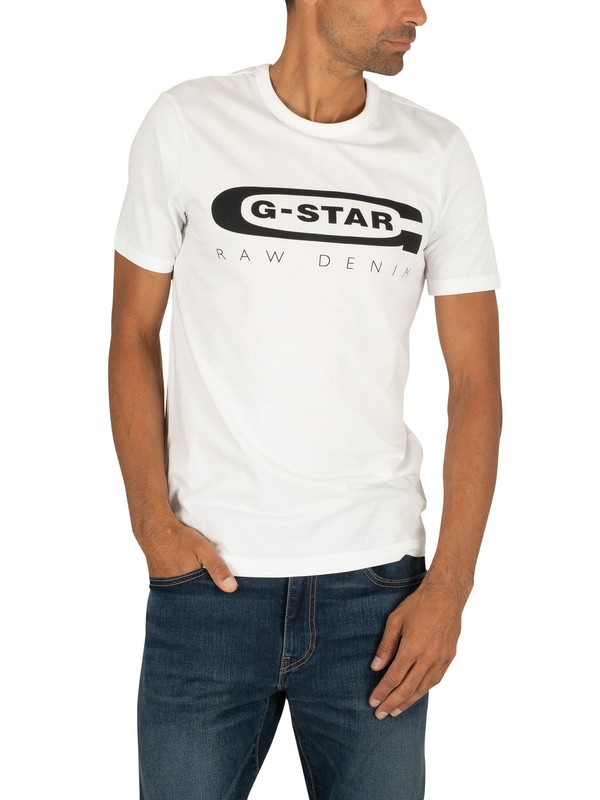 G-Star Graphic Slim T-Shirt - White