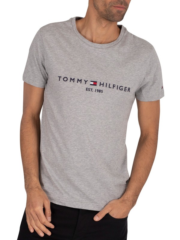 Tommy Hilfiger Core Logo T-Shirt - Cloud Heather