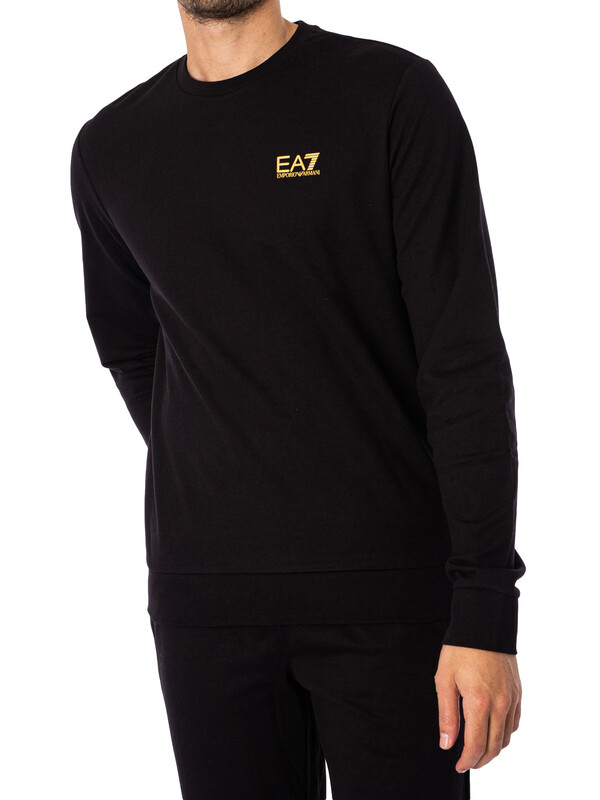EA7 Chest Logo Sweatshirt - Black