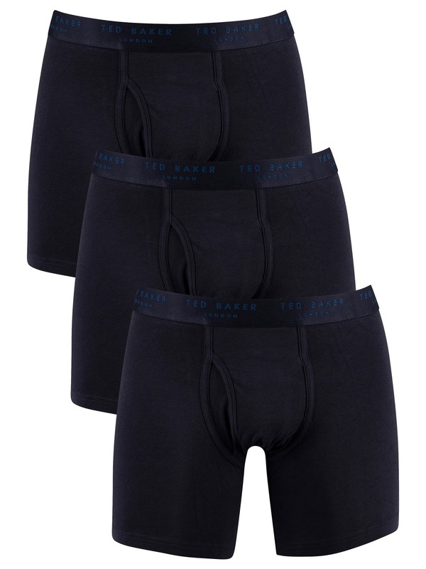 Ted Baker 3 Pack Boxer Briefs - Navy