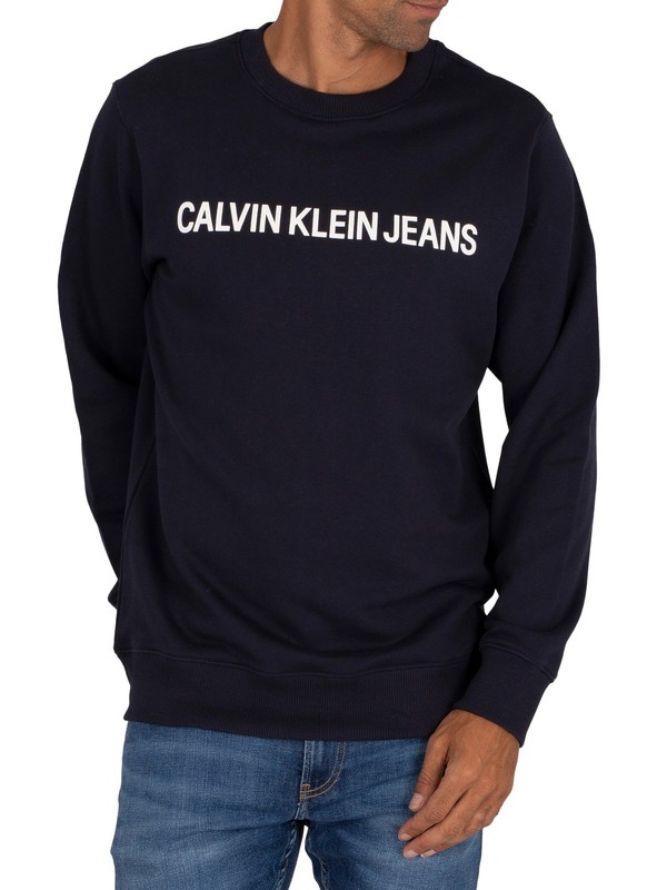 Calvin Klein Jeans Core Institutional Sweatshirt - Night Sky