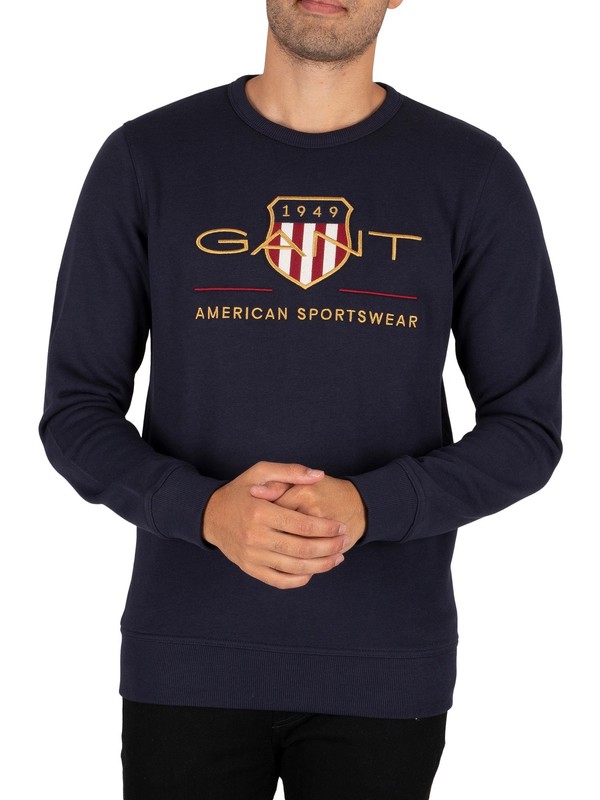 GANT Archive Shield Sweatshirt - Evening Blue