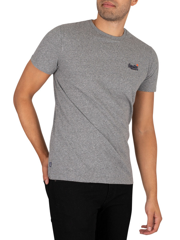 Superdry Vintage EMB T-Shirt - Noos Grey Marl