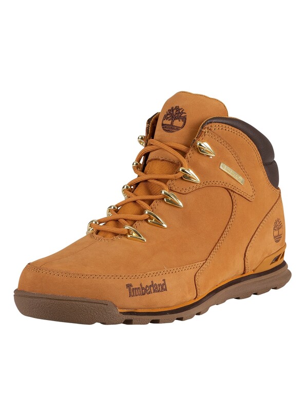 Timberland Euro Rock Mid Hiker Leather Boots - Wheat Nubuck