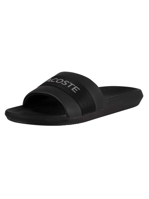 Lacoste Croco 0721 1 CMA Sliders - Black/Black