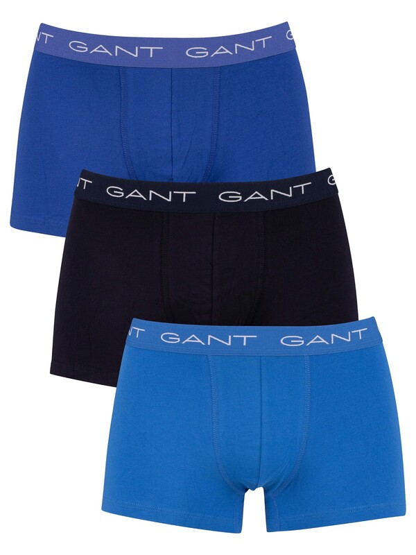 GANT 3 Pack Essentials Trunks - College Blue
