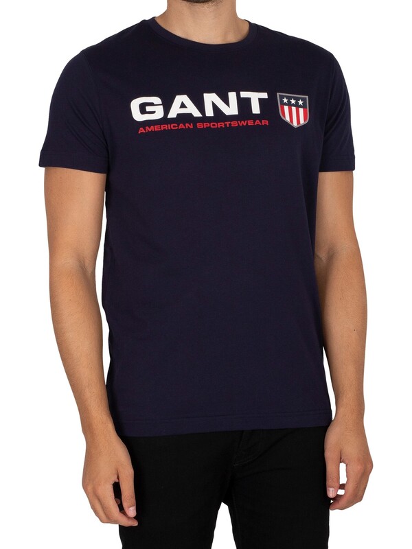 GANT Retro Shield T-Shirt - Classic Blue