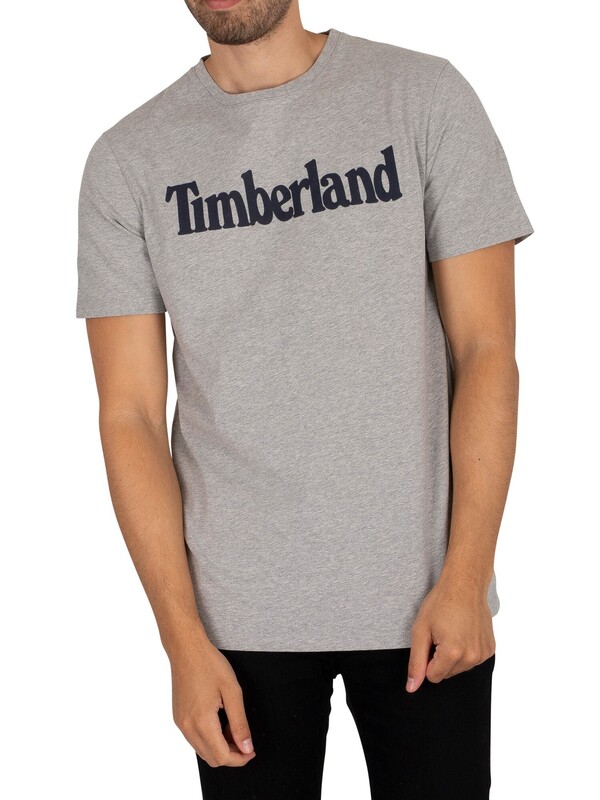 Timberland Kennebec Linear T-Shirt - Medium Grey Heather