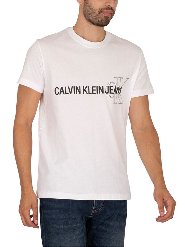 Calvin Klein Jeans Instit Seasonal Graphic T-Shirt - Bright White