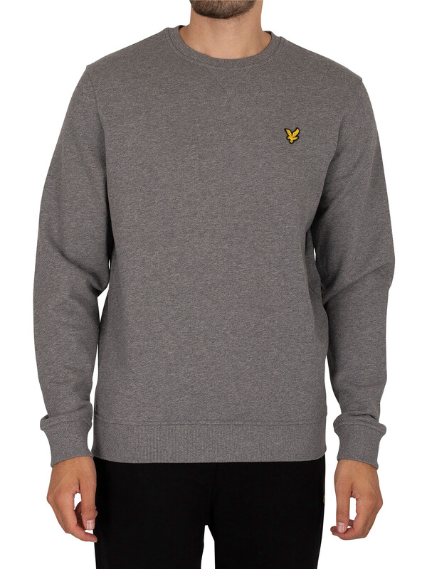 Lyle & Scott Logo Sweatshirt - Mid Grey Marl