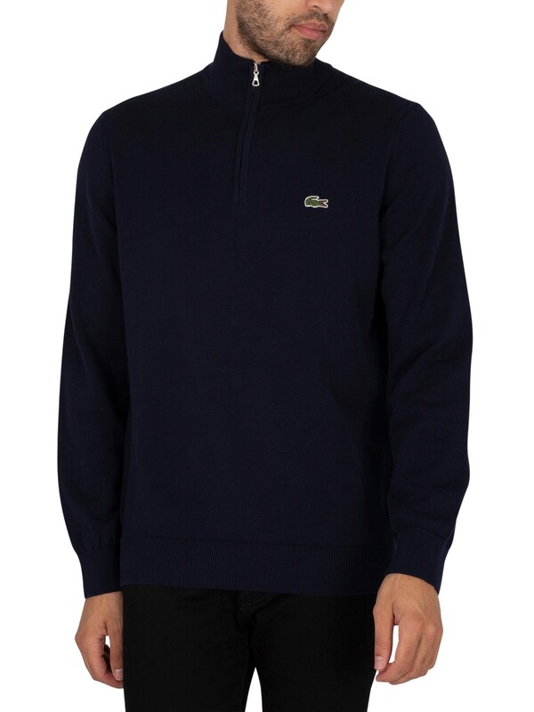 Lacoste Half Zip Sweatshirt - Navy