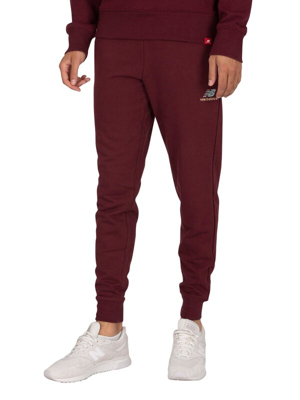 New Balance Essentials Embroidered Joggers - Burgundy