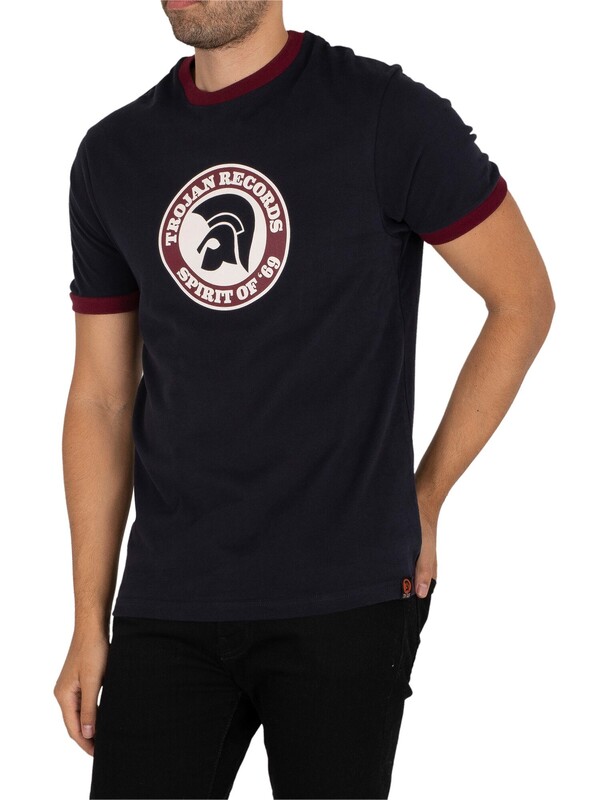 Trojan Branded T-Shirt - Navy