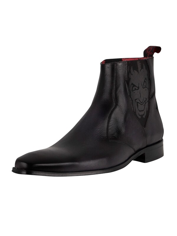 Jeffery West Face Leather Chelsea Boots - Anthracite