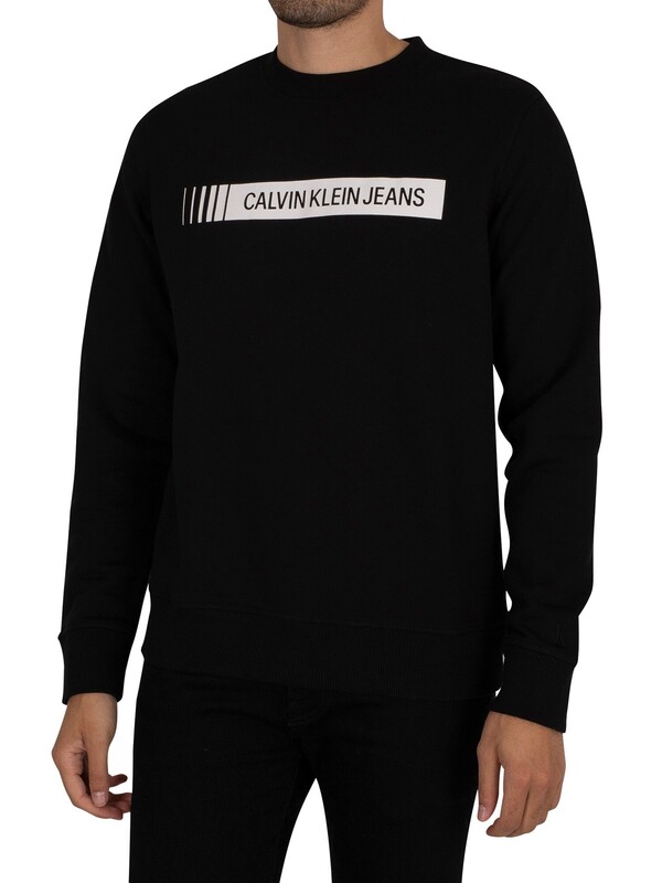 Calvin Klein Jeans Institutional Logo Sweatshirt - Black