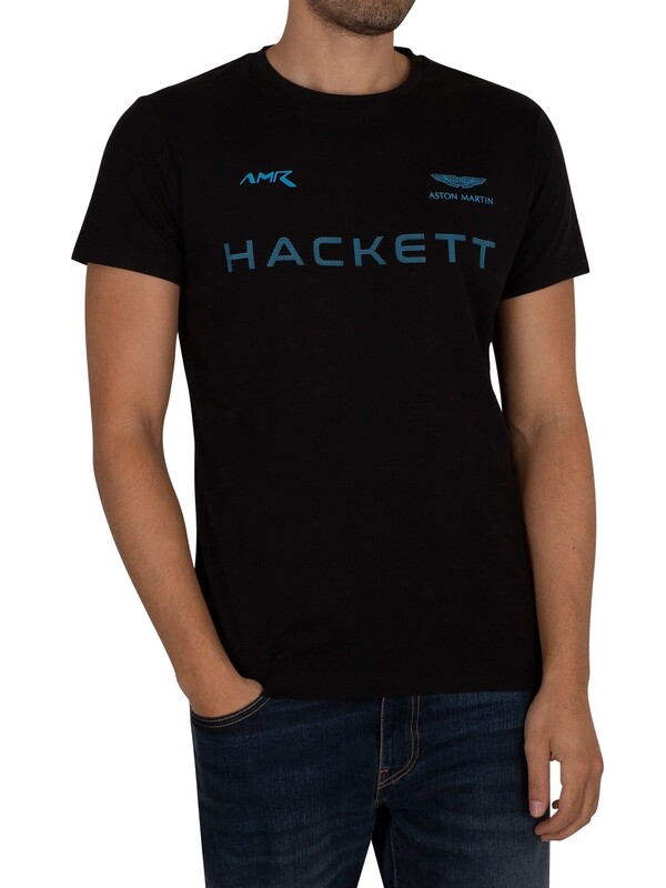 Hackett London AMR Graphic T-Shirt - Black