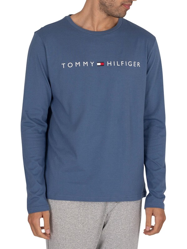 Tommy Hilfiger Lounge Brand Longsleeved T-Shirt - Iron Blue