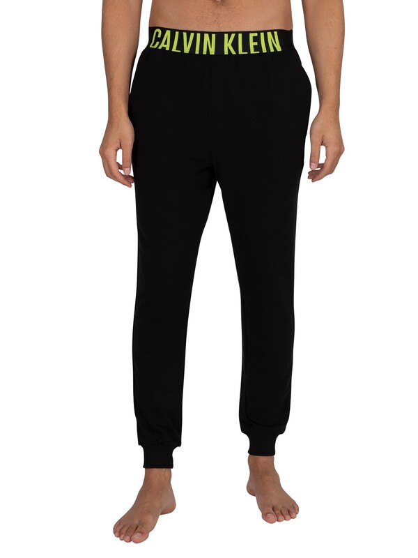 Calvin Klein Intense Power Pyjama Bottoms - Black/Citrina
