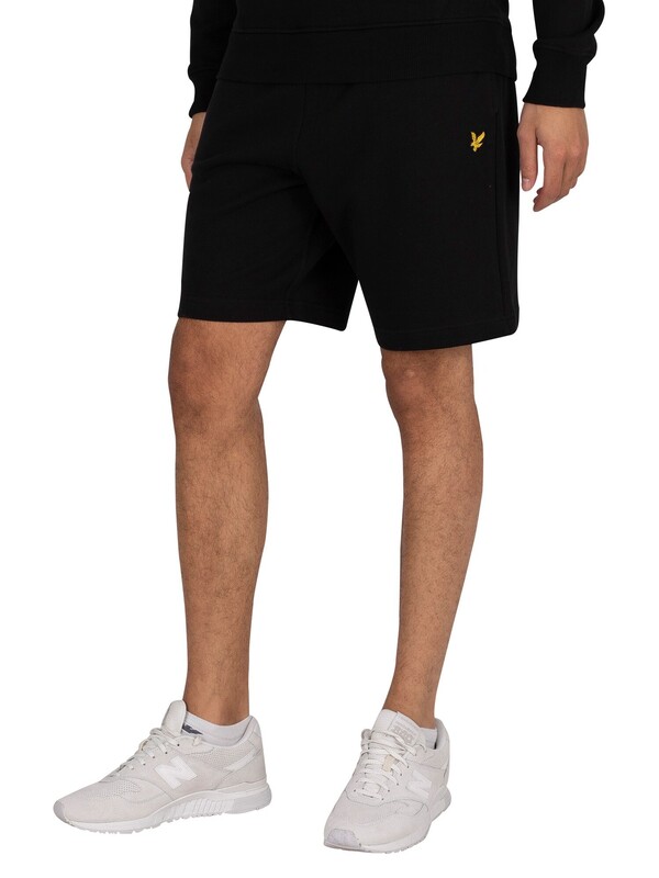 Lyle & Scott Organic Cotton Logo Sweat Shorts - Jet Black