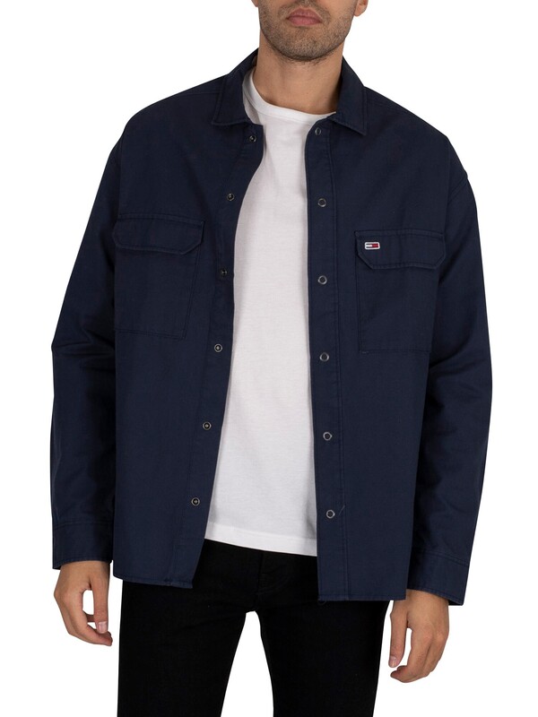 Tommy Jeans Soft Solid Overshirt - Twilight Navy