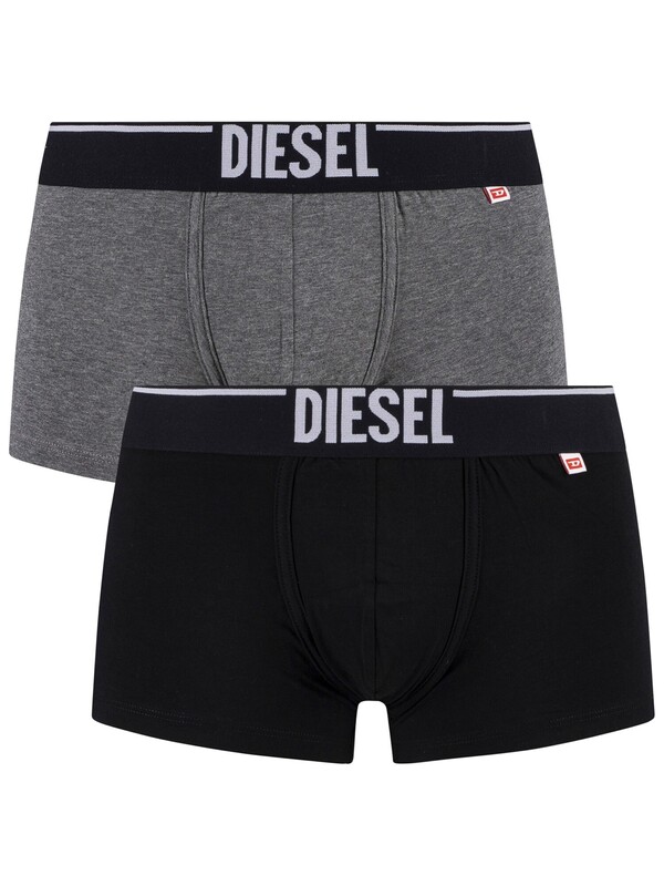 Diesel 2 Pack Damien Trunks - Black/Grey