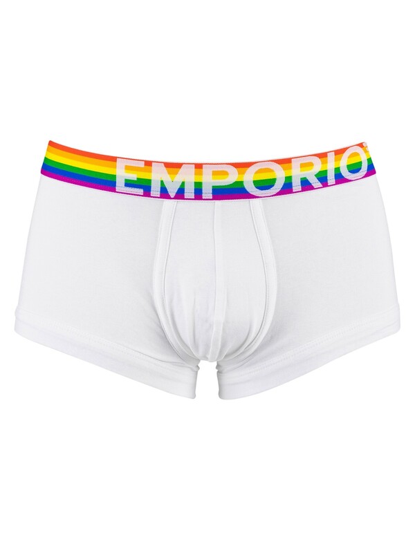 Emporio Armani Rainbow Trunks - White