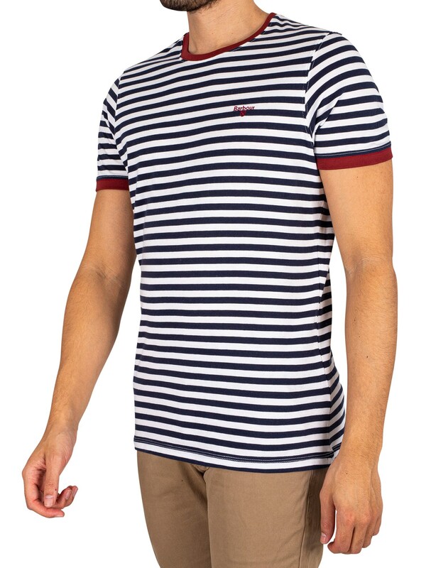 Barbour Quay Stripe T-Shirt - Navy