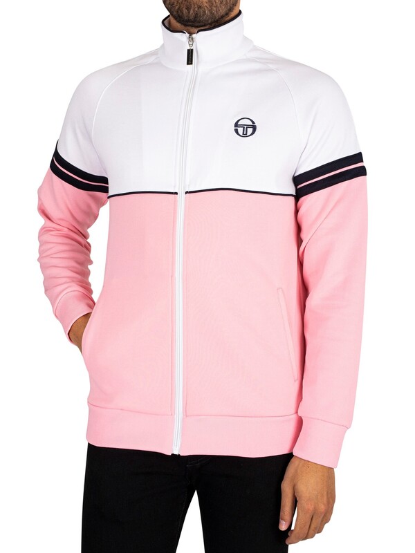 Sergio Tacchini Orion Track Jacket - Candy Pink/White/Night Sky