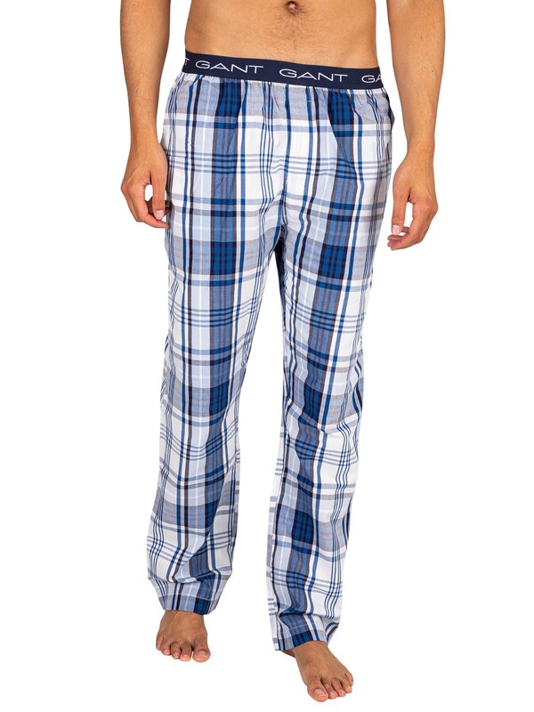 GANT Check Pajama Bottoms - Hamptons Blue
