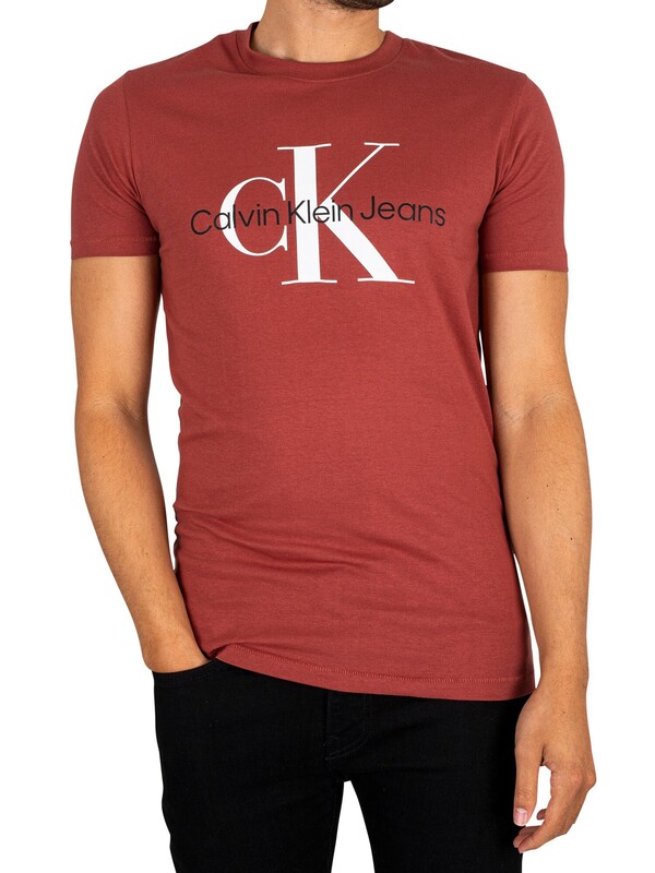 Calvin Klein Jeans Seasonal Monogram T-Shirt - Terracotta Tile