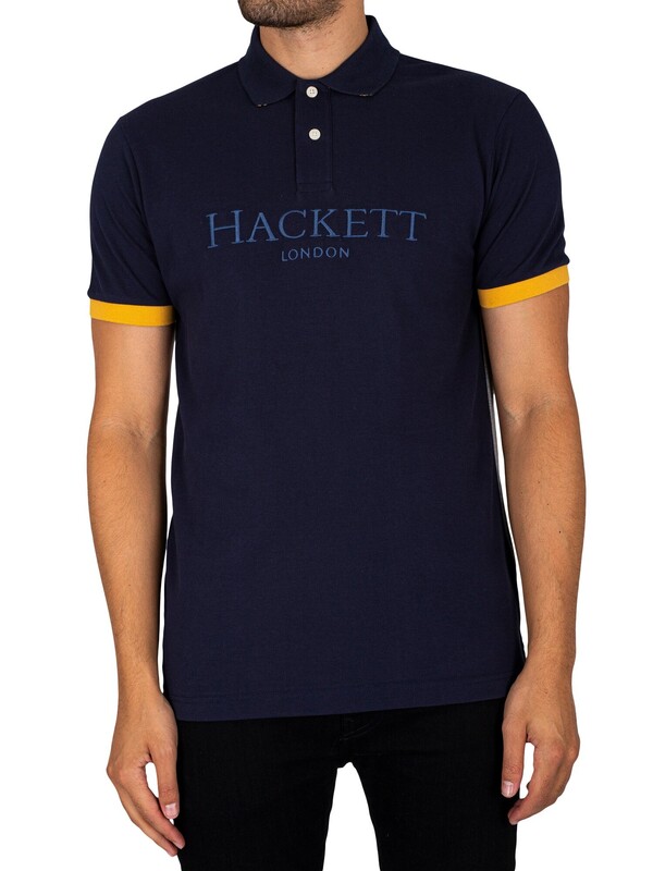 Hackett London Heritage Multi Polo Shirt - Navy Blazer