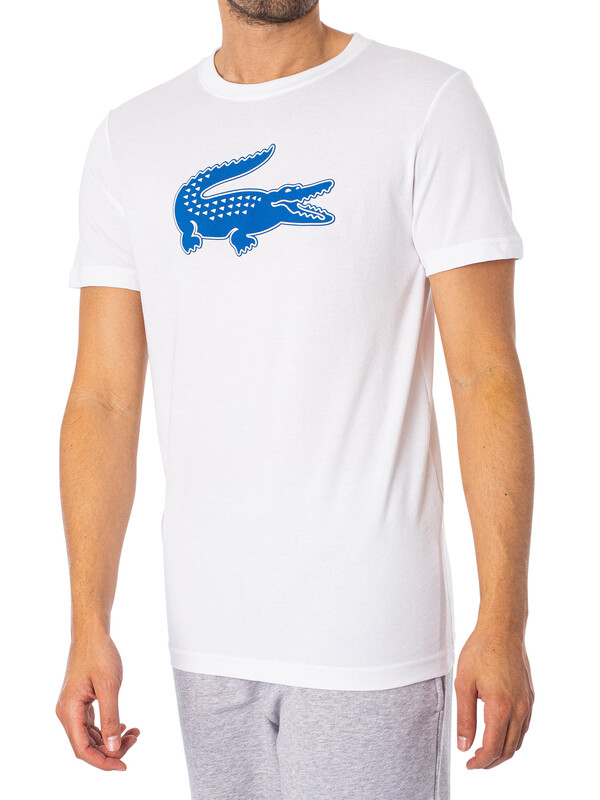 Lacoste Sport 3D Print Crocodile T-shirt - White
