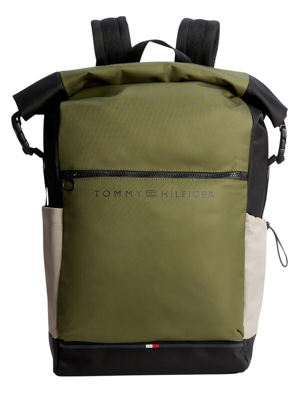 Tommy Hilfiger Urban Essential Rollltop Backpack - Mentor Green