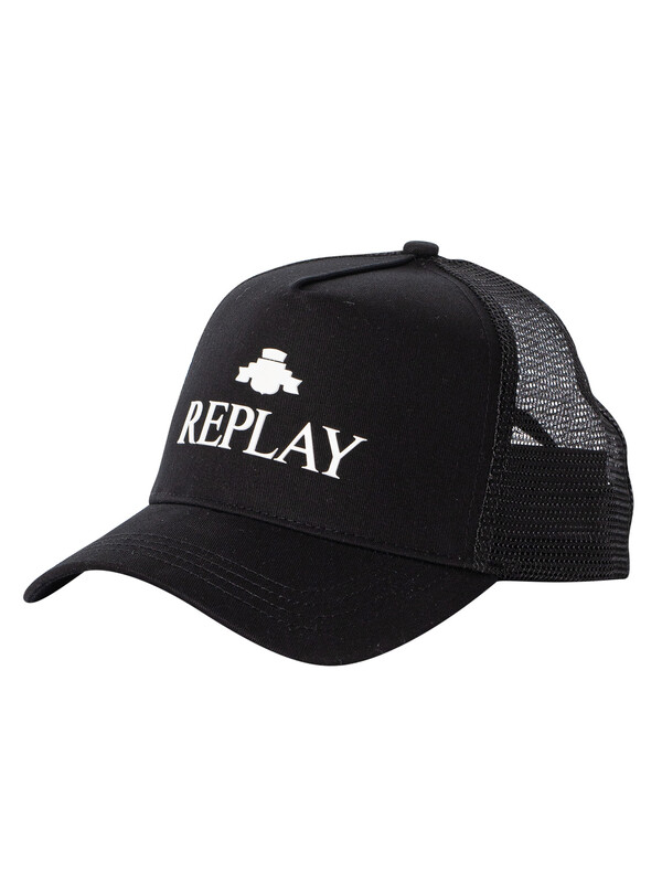 Replay Logo Mesh Cap - Black