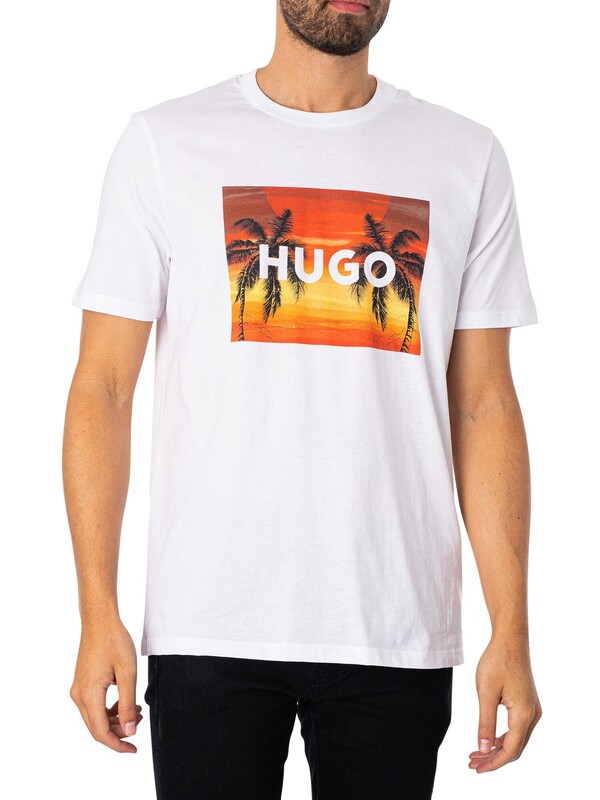 HUGO Dulive Graphic T-Shirt - White