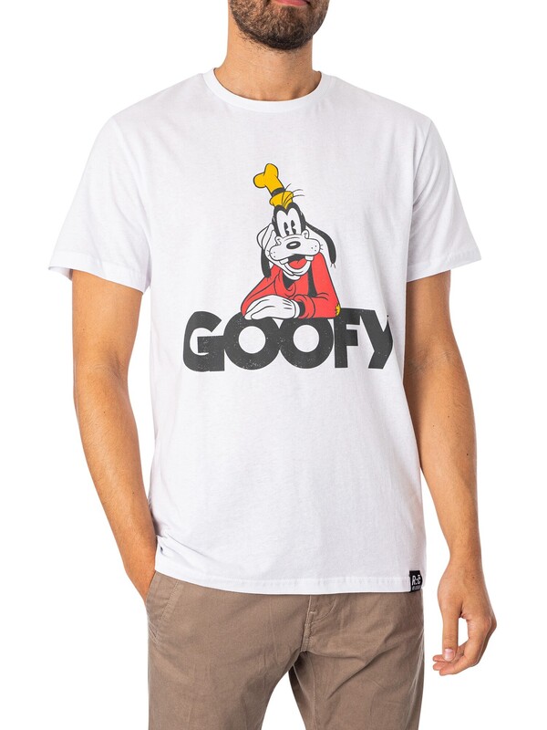 Recovered Goofy Text T-Shirt - White