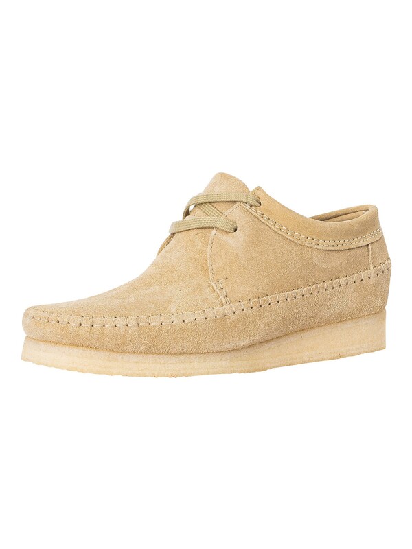 Clarks Originals Weaver Suede Shoes - Maple