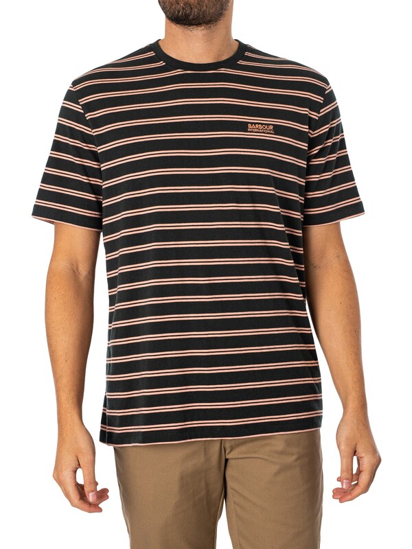 Barbour International Bernie Stripe T-Shirt - Forest River