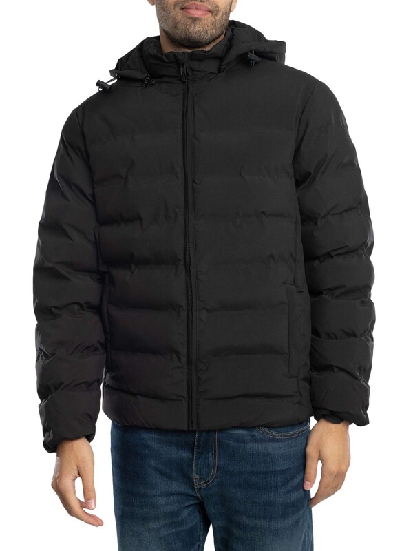 Solid Milas Puffer Jacket - Black