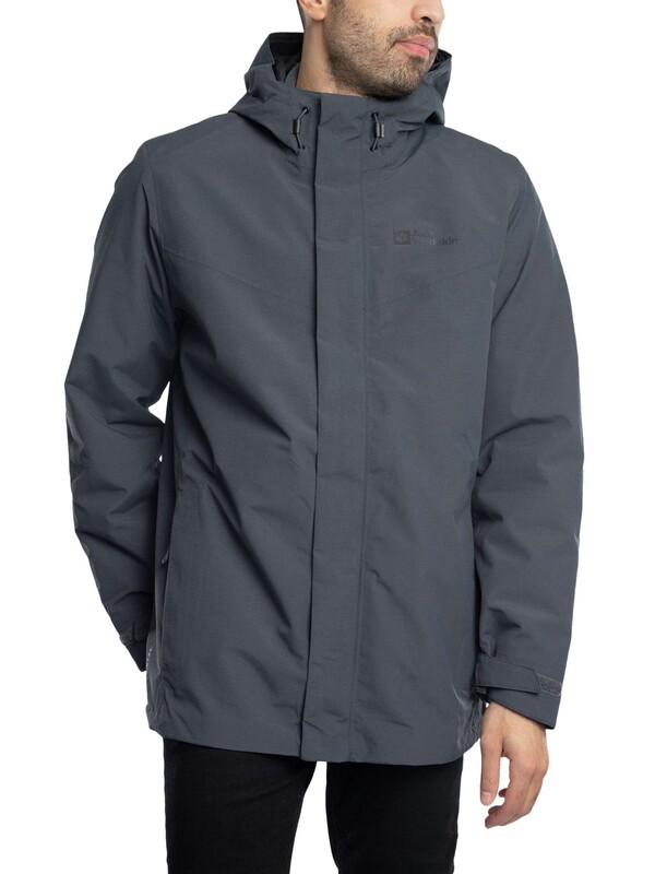 Jack Wolfskin Altenberg 3 In 1 Jacket - Ebony