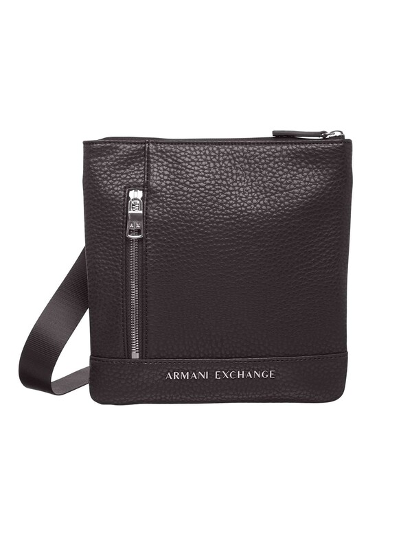 Armani Exchange Imitation Leather Crossbody Bag - Black