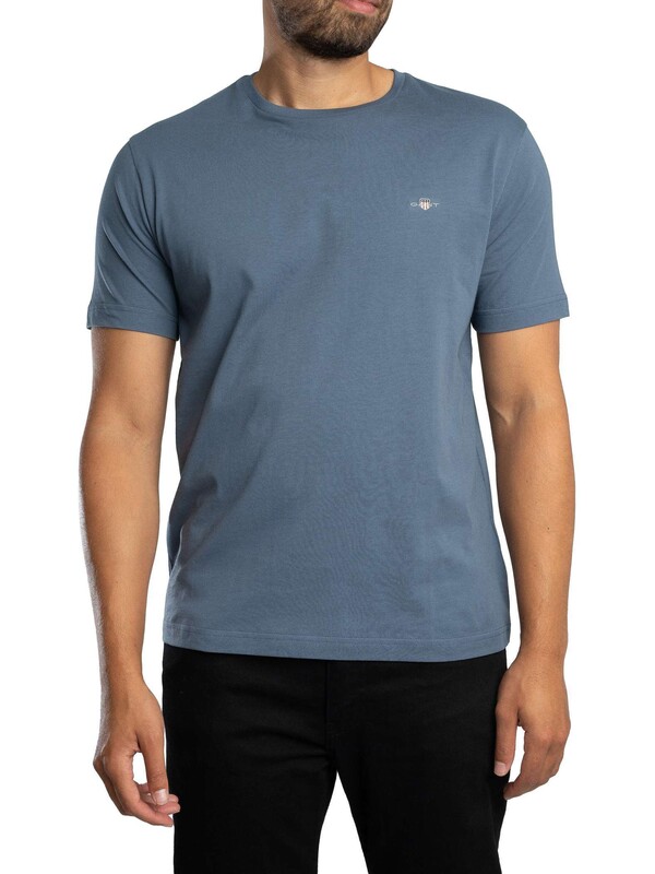 GANT Printed Archive Shield T-Shirt - Naval Blue