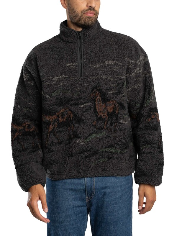 Levi's Idyllwild Sherpa Popover Fleece - Black