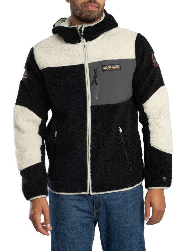 Napapijri Yupik Fleece Jacket - Navy/Beige