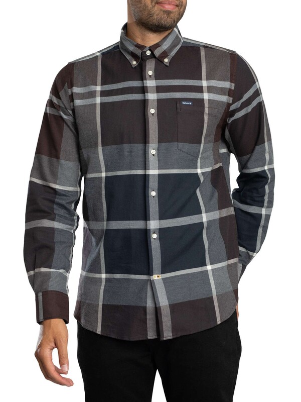 Barbour Dunoon Tailored Tartan Shirt - Midnight Oak