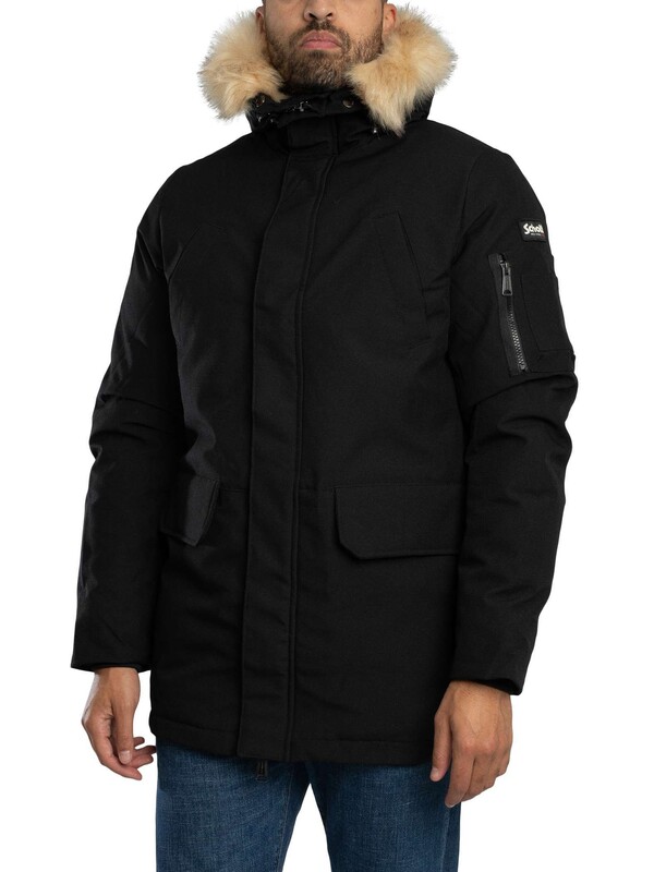 Schott Nelson20 Parka Jacket - Black