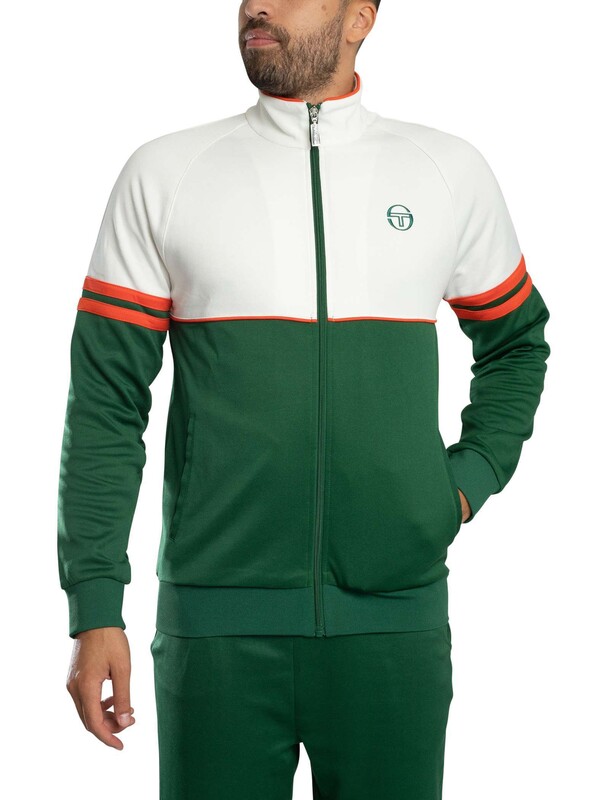 Sergio Tacchini Orion Track Jacket - Gardenia/Eden/Tangerine Tango
