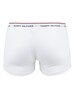 Tommy Hilfiger 3 Pack Premium Essential Trunks - White/Tango/Peacoat
