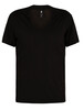 G-Star RAW 2 Pack V-Neck Logo T-Shirts - Solid Black