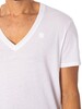 G-Star RAW 2 Pack V-Neck Logo T-Shirts - White Solid